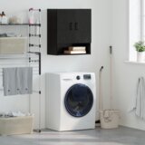 vidaXL Omarica na steni Črni hrast 60 x 31 x 70 cm Konstruiran les | Shoptok.si