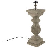 QAZQA Podeželska namizna svetilka brez senčnika vintage siv les - Hyssop | Shoptok.si