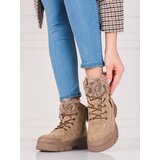 SHELOVET Brown women's trappers with Fur | Shoptok.si