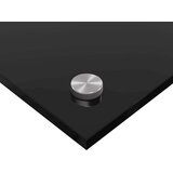 vidaXL Zaščita za kuhinjo Črna 90 x 60 x 0.8 cm kaljeno steklo | Shoptok.si