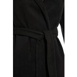 Trendyol Black BeltEd Woolly Cachet Coat | ePonuda.com