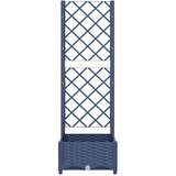  Vrtna žardinjera s rešetkom plavo-siva 40x40x121,5 cm PP | Eponuda.com