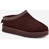 Boto Low Women's Snow Boots With Embroidery Chocolate Juvielle | shoptok.hr