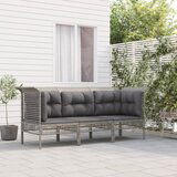 Maison Chic Seti vrtnega pohištva - Vrtna garnitura - Vrtni pohištvo set 3-delna z blazinami siv poli ratan, (21810971) | Shoptok.si