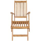 PREKLOPNA palubna stolica 2 pcs Prirodna Čvrsto teak drvo | shoptok.hr