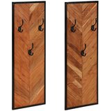  Vješalice za kapute 2 kom 35x1x90 cm Puno drvo bagrem | shoptok.hr