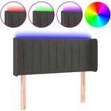 Maison Chic led posteljno vzglavje - vzglavna omarica - nočna omarica temno sivo 103x16x78/88 cm žamet, (21709502) Cene