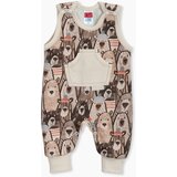 Clar kombinezon bez rukava BR DH 07129 ljubki medvedki U bež 50 | shoptok.hr
