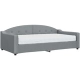  Dnevni krevet s madracem svjetlosivi 100 x 200 cm od tkanine | shoptok.hr