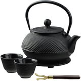 KADAX zeliščni čajni infuzer, litoželezni čajnik, vrč 850 ml + 2 skodelici, črne barve, (5000355993) Cene