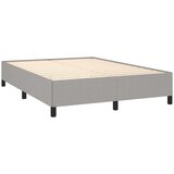  Box spring s madracem svjetlosivi 140x200 cm od tkanine | shoptok.hr