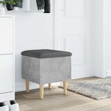  Klupa za pohranu siva boja betona 42x42x46 cm konstruirano drvo | shoptok.hr