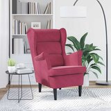  Fotelja od baršuna crvena boja vina | shoptok.hr
