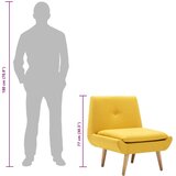  Fotelja od tkanine žuta | shoptok.hr