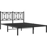  Metalni okvir za krevet s uzglavljem crni 135x190 cm | shoptok.hr