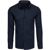 DStreet Men's Long Sleeve Shirt Dark Blue | Shoptok.si