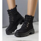 D/CEO Black patent leather insulated boots Campi | Shoptok.si
