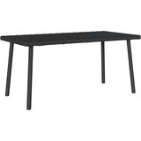  Vrtni stolić za kavu pravokutni crni 80x40x37 cm poliratan | Eponuda.com