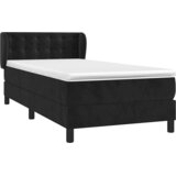 Box spring krevet s madracem crni 90x200 cm baršunasti | shoptok.hr
