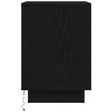  Noćni ormarić s LED svjetlima crni 38x34x50 cm | shoptok.hr