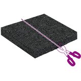  Gumenasti granulatni vanjski pod Crna 9 x 9 x 1 cm Guma | shoptok.hr