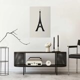  Plakat - Eiffel Tower Simple Black-and-White Graphic 29.7x42 Bez okvira | shoptok.hr