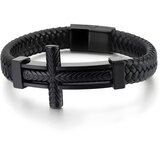 IZMAEL Narukvica Big Cross - Crna | shoptok.hr