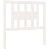 Maison Chic posteljno vzglavje - vzglavna omarica - nočna omarica belo 96x4x100 cm trdna borovina, (21706073) Cene