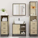  4-dijelni set kupaonskog namještaja boja hrasta sonome drveni | shoptok.hr