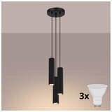  Brilagi - LED luster na sajli CRESTO 3xGU10/10W/230V crna | Eponuda.com