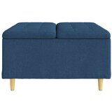  Stolica s dugmadi s jastukom Plava 80 x 80 x 45 cm tkanina | shoptok.hr