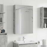  Kupaonski ormar s ogledalom Betonski sivi 40 x 10,5 x 60,5 cm | shoptok.hr