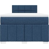  Krevet s oprugama i madracem plavi 120 x 200 cm od tkanine | shoptok.hr