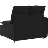  Modularni kauč s naslonom za ruke i jastucima crni 100 cm | shoptok.hr