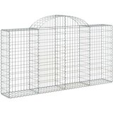  Lučne gabionske košare 25kom 200x30x100/120cm pocinčano željezo | shoptok.hr