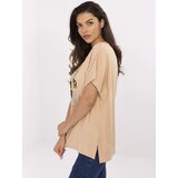 Calimera Blouse-CLM-BZ-1701.81-camel | Shoptok.si