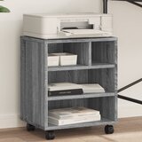  Stalak za pisač s kotačima siva boja hrasta 41 x 32 x 48 cm | shoptok.hr