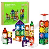 Magnetic Construction Blocks Track For STEM Balls Dinosaurs 92 pcs. | shoptok.hr