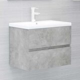 Ormarić za umivaonik siva boja betona 60 x 38 5 x 45 cm iverica | shoptok.hr