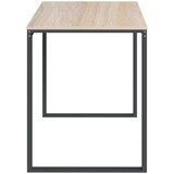 vidaXL Stol za računalo crni i boja hrasta 110 x 60 x 73 cm od iverice | shoptok.hr