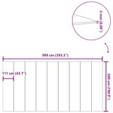 Platno za tlo ispod bazena svjetlosivo 999x500 cm poliestersko | shoptok.hr