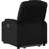  Naslonjač na podizanje od umjetne kože crni | shoptok.hr
