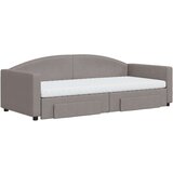  Dnevni krevet na razvlačenje smeđesivi 90 x 200 cm od tkanine | shoptok.hr