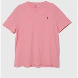 Polo Ralph Lauren Bombažna kratka majica moški, roza barva