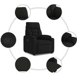  Naslonjač od tkanine crni | shoptok.hr