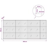  Gabion s žicom debljine 3 5 mm i mrežom 10x10 cm 350x20x150 cm - 20 cm 150 cm 350 cm | shoptok.hr