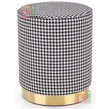 Halmar Tabure Aruna - črn / bel / zlat | Shoptok.si