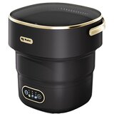 INF 13L Zložljiv Pralni Stroj Velike Kapacitete - Prenosni Mini Pralni Stroj Black&Gold, (5000286947) | Shoptok.si