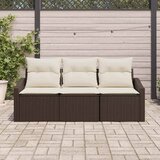  Set sofe s jastukom 3 pcs Smeđa poliratan | shoptok.hr