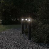 vidaXL Vanjska podna svjetiljka s utičnicom crna 80 cm aluminijska Cijene